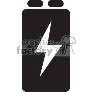 battery 9 volt vector icon art