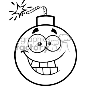 Cartoon Bomb - Happy Smiling Bomb