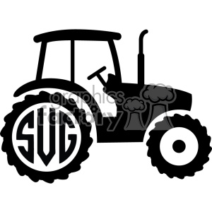 Download tractor svg initials monogram cut file clipart. Commercial ...