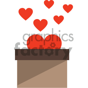 valentines box vector icon