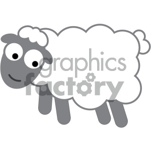 cartoon sheep vector image