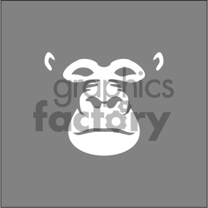 gorilla vector icon