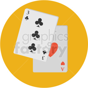 cards icon with yellow circle background