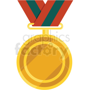 Gold Medal with Ribbon