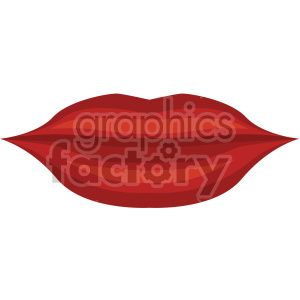 red lips vector icon no background