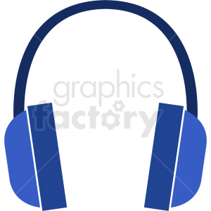 blue headphones icon