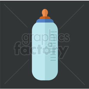 baby bottle icon on dark background