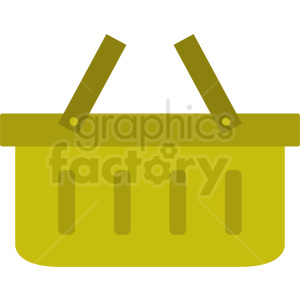 yellow picnic basket icon design no background
