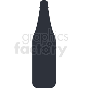 bottle silhouette no background