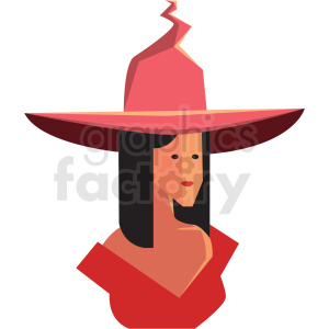 game good witch character vector icon clipart