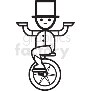 Circus Performer on Unicycle