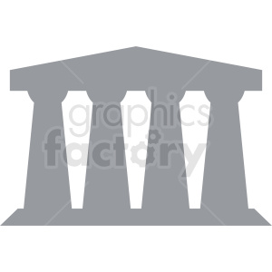 building pillars vector icon