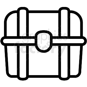 simple treasure chest vector icon