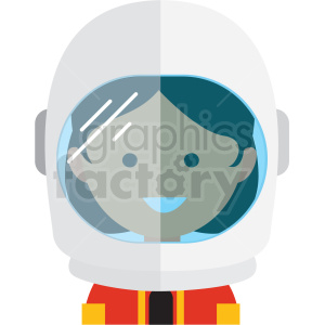 female astronaut avatar icon vector clipart