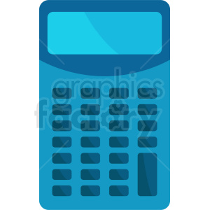 blue calculator vector clipart