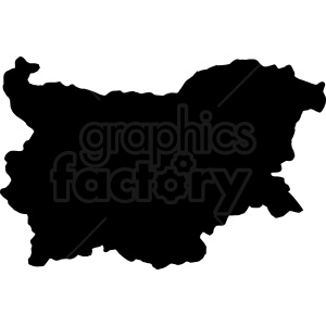 Bulgaria silhouette vector