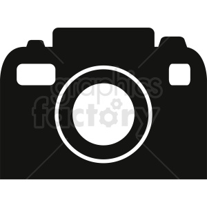 black and white camera vector