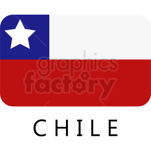 Chile flag icon with title