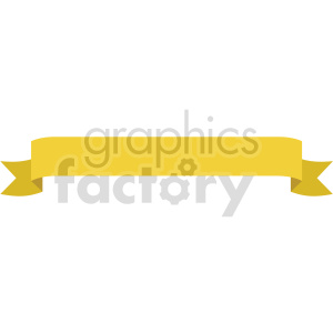 yellow ribbon design vector clipart