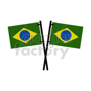 Flag of Brazil vector clipart 2