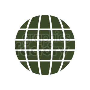 globe symbol vector clipart
