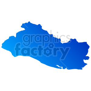 Blue gradient silhouette of El Salvador's map.