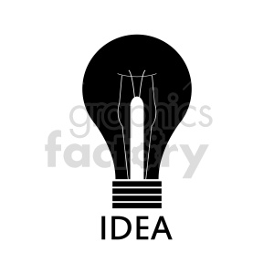 lightbulb idea symbol