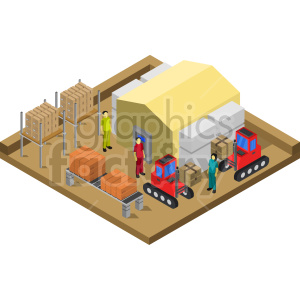 Isometric Warehouse Operations