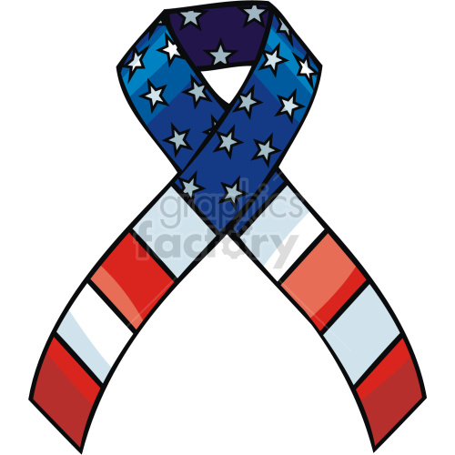 American Flag Ribbon for Independence Day