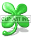 Animated four leaf clover moving side to side