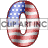   This animated gif is the number 0 , with the USA