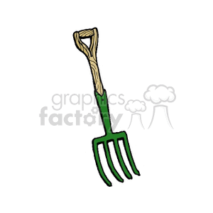 The clipart image shows a pitchfork, which is a tool commonly used on farms for moving hay or straw.