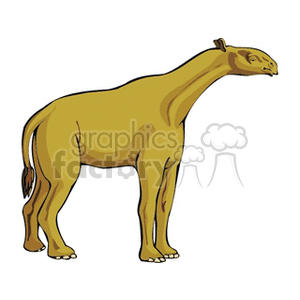 Moropus Illustration - Prehistoric Camel-Like Animal