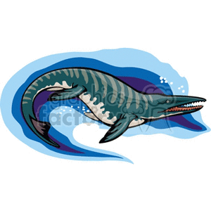 Ichthyosaurus Dinosaur Swimming