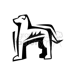 Stylized Dog Silhouette - Canine Vector