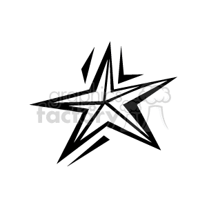 Starfish in black and white