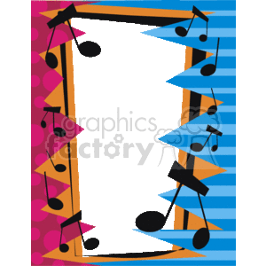 Music notes border