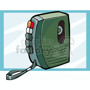 Clipart of a vintage dictaphone, that was used to record your voice, and then type up notes later