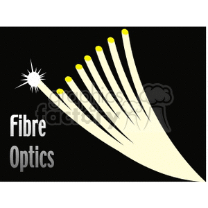 Illustration of a fibre optic cable with light signals.