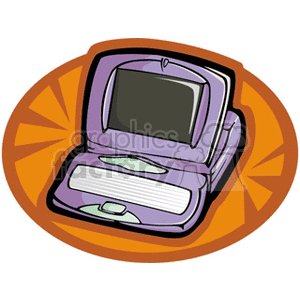 Retro Purple Laptop