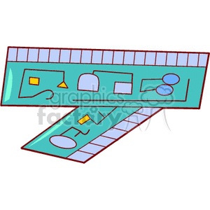 A clipart illustration of 2 stylized computer RAM chips