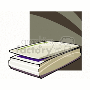 Clipart illustration of a flatbed scanner on a neutral background.