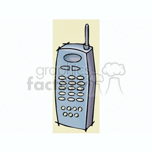 Retro Mobile Phone with Antenna