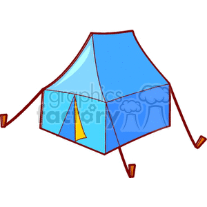 Colorful Blue Camping Tent