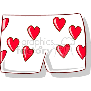 boxer shorts with hearts on them