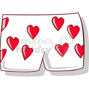 Heart Patterned Cartoon Boxers