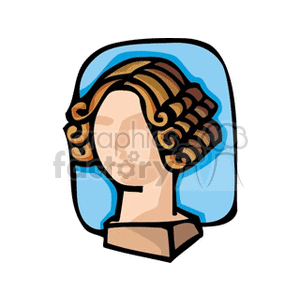 Classical Bust with Curly Hair