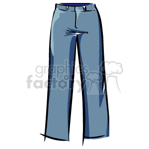 Clipart of blue jeans