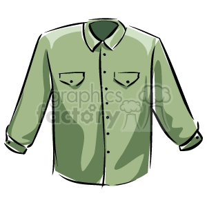 Green Collared Shirt