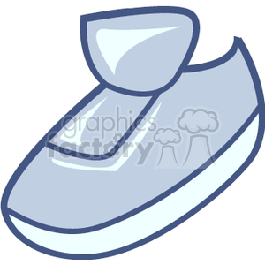 blue child's slipper